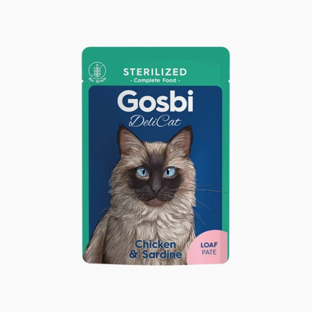 Gosbi Delicat Sterilized Chicken & Sardine Loaf 70 gr