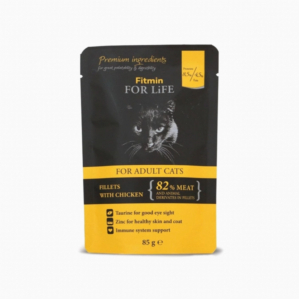 Fitmin For Life Cat Pouch Adult Chicken 85 gr