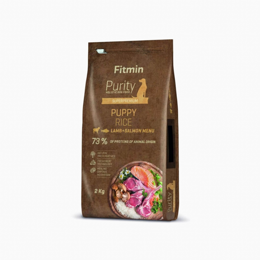 Fitmin Dog Purity Rice Puppy Lamb & Salmon 2 kg