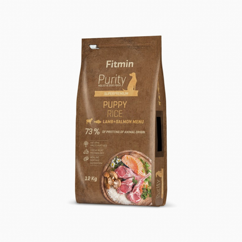 Fitmin Dog Purity Rice Puppy Lamb & Salmon 12 kg