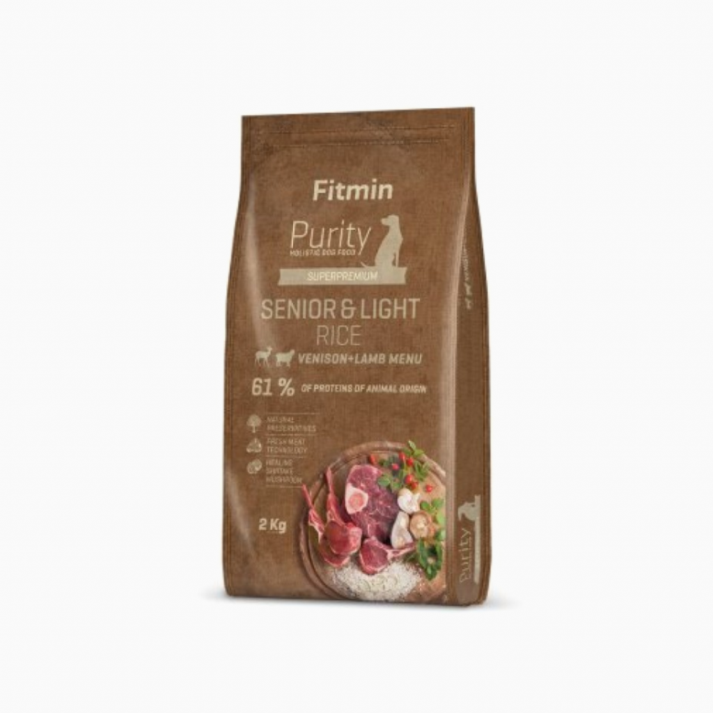 Fitmin Dog Purity Rice Senior & Light Venison & Lamb 2 kg