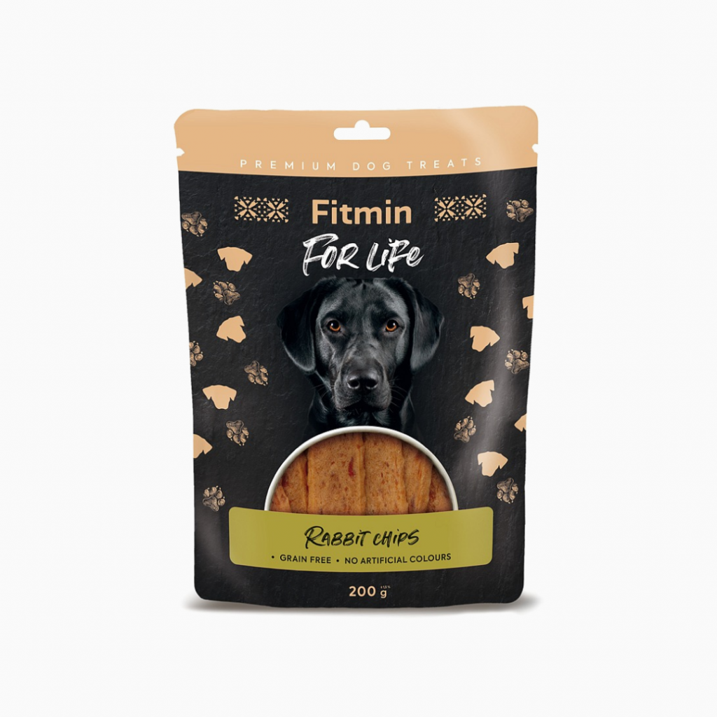 Fitmin For Life Dog Treat Rabbit Chips 200 gr