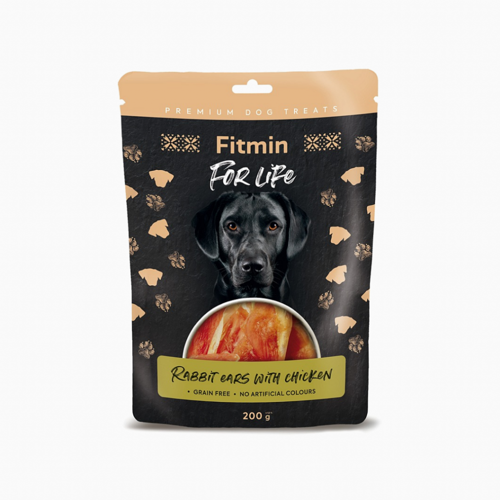 FFL Dog Treat Rabbit Ears With Chicken 200 gr