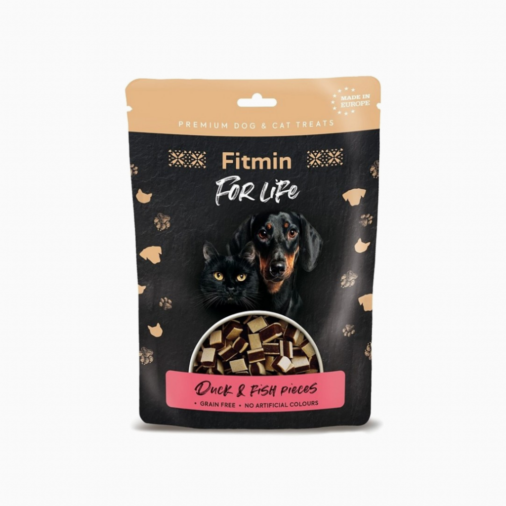 Fitmin For Life Cat & Dog Duck & Fish Pieces 70 gr