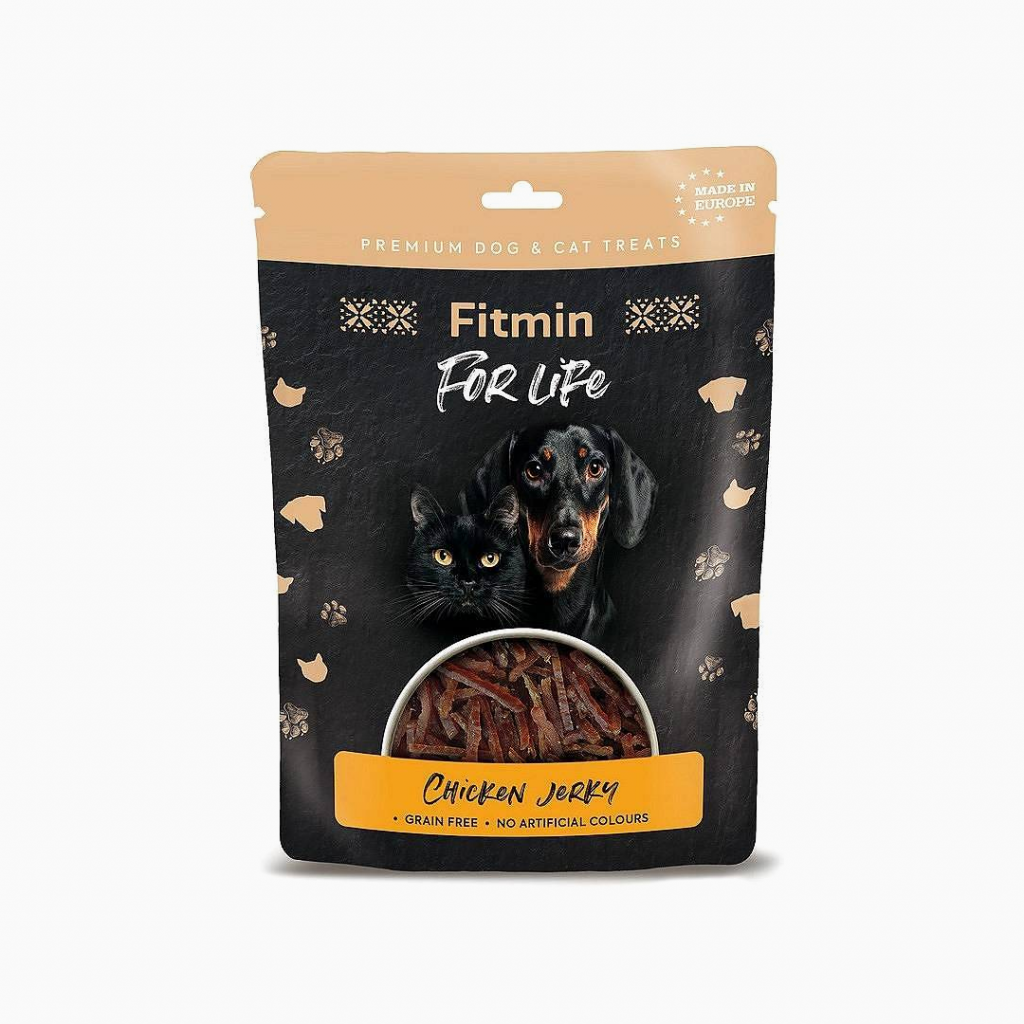 Fitmin For Life Treat For Dogs & Cats Chicken Jerky 70 gr