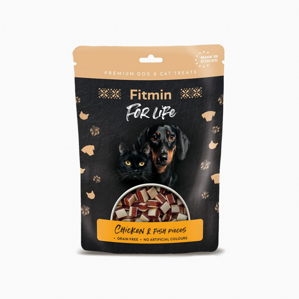 Fitmin For Life Cat & Dog Chicken & Fish Pieces 70 gr