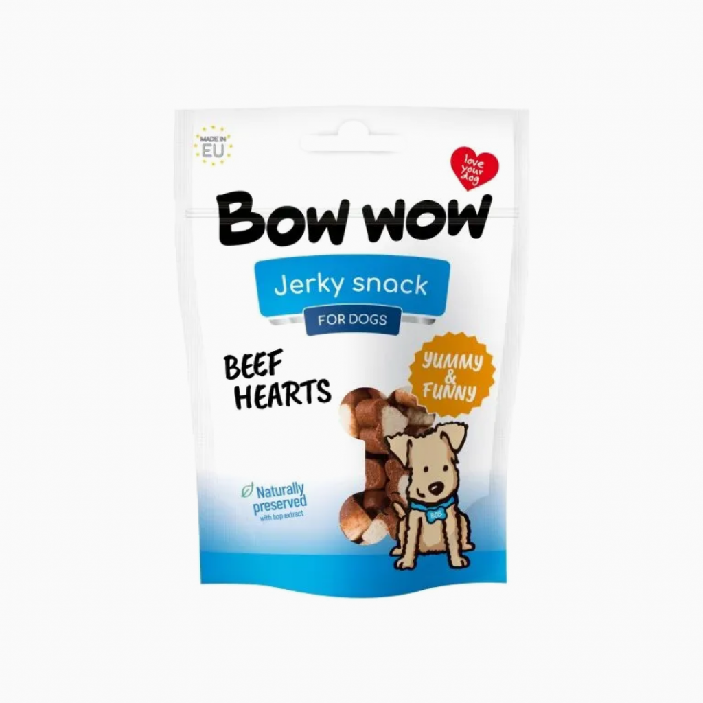 Bow Wow Beef Hearts 80 gr