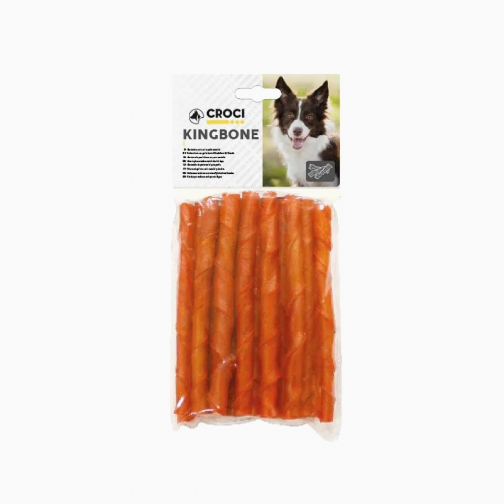 CROCI chewing Twisted Bacon Sticks 9/10 mm. 20 pcs