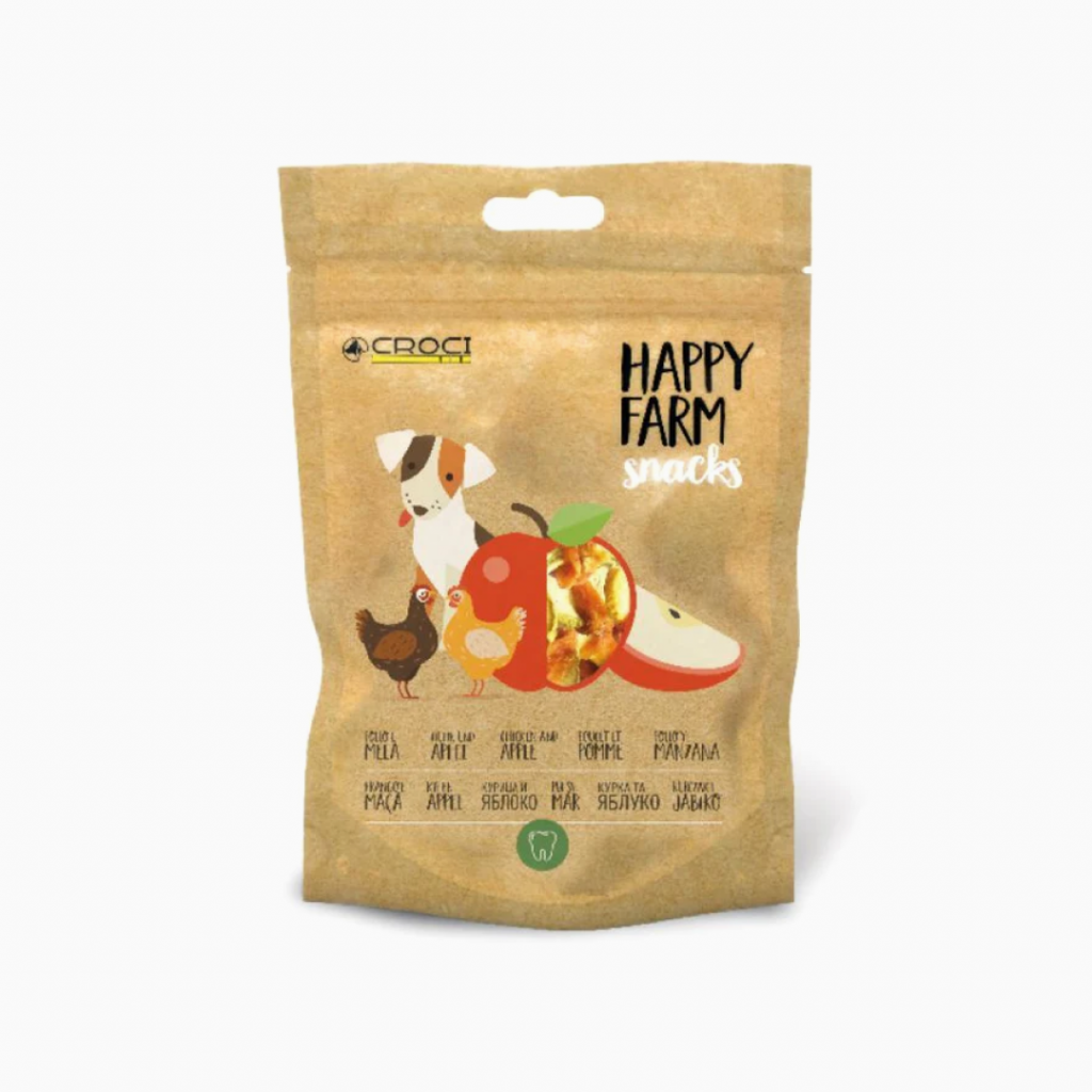 CROCI dog treats Happy Farm Chicken Apple 80 gr