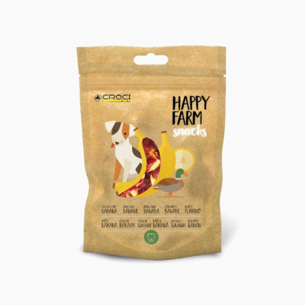 CROCI dog treats Happy Farm Duck Banana 80 gr