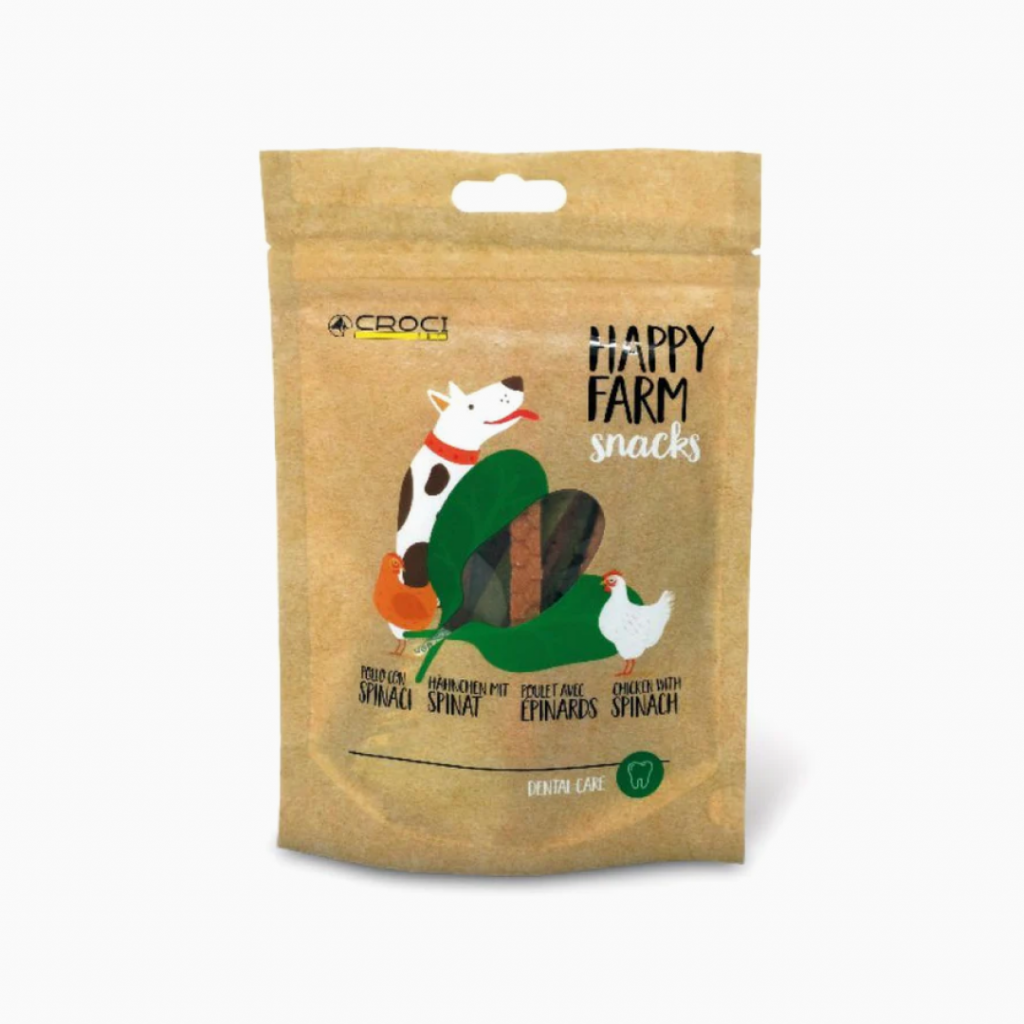 CROCI dog treats Happy Farm Chicken & Spinach 80 gr