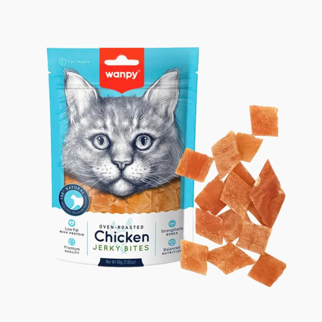 Wanpy Chicken Jerky Bites 80 gr