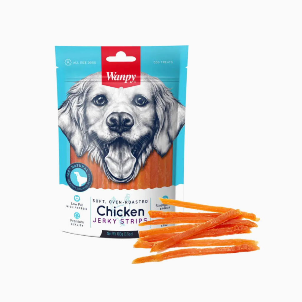 Wanpy Chicken Jerky Strips 100 gr