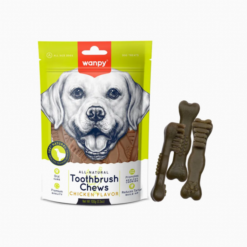 Wanpy Toothbrush Chews Chicken Flavor 100 gr